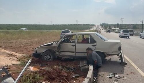 Gaziantep’te Trafik Kazası: Yaralı Sürücü Gözyaşları İçinde!